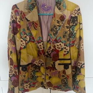 ETRO Milano  Multicolor Floral Blazer